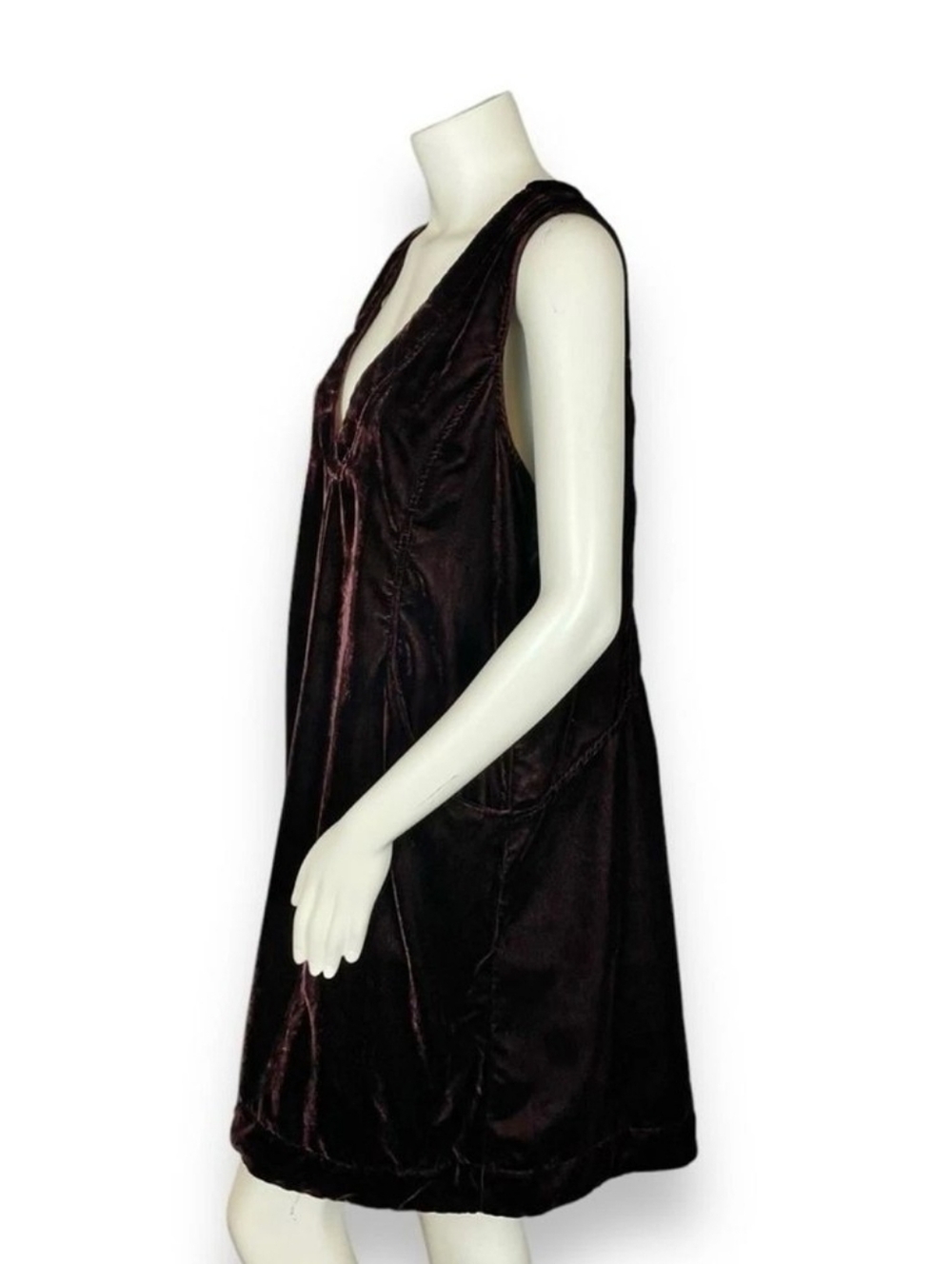 APRIL CORNELL Velvet Jumper - Burgundy XL - Picture 10 of 10